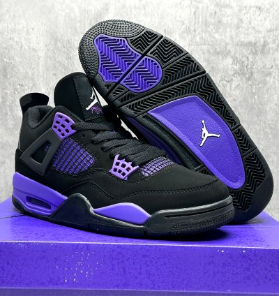 Jordan 4 Purple Thunder Shoes Sneakers Nk4203-000
