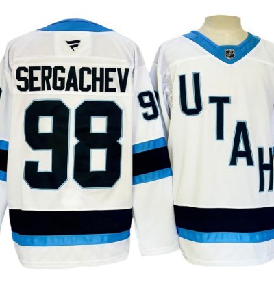 Utah Hockey Club 98 Mikhail Sergachev White 2024 Jersey