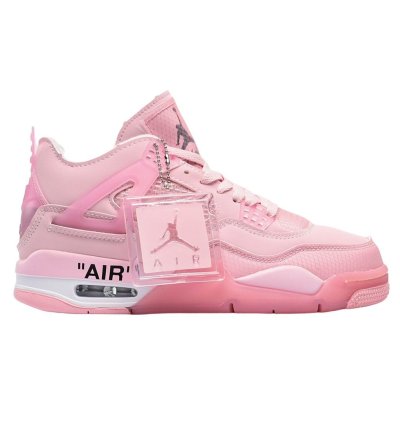 Off White X Air Jordan 4 Pink