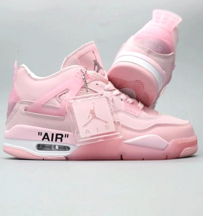 Off White X Air Jordan 4 Pink