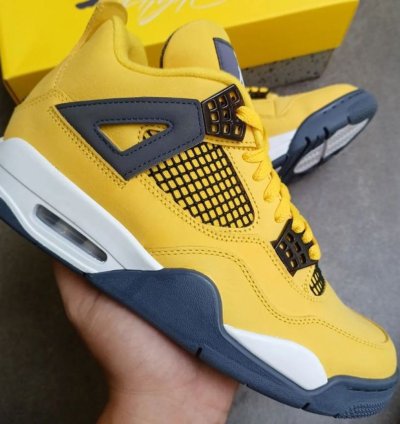 Nike Air Jordan 4 Retro Lightning Ct8527-700 Yellow Thunder