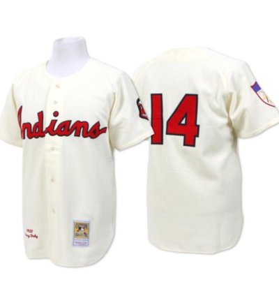 Cleveland Indians Larry Doby Cream 1951 Throwback Jersey