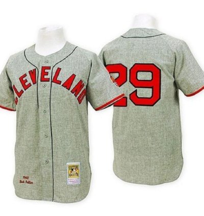 Cleveland Indians Satchel Paige Gray 1948 Throwback Jersey