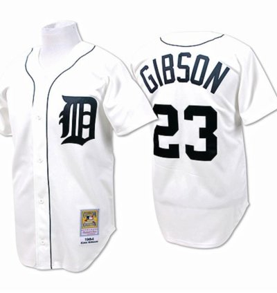Detroit Tigers Kirk Gibson White 1964 Throwback Jersey