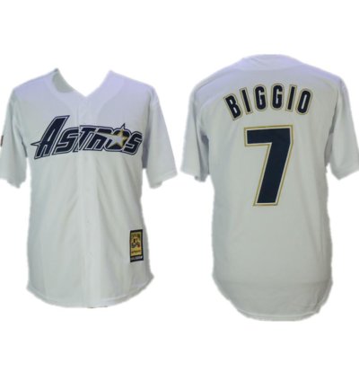 Houston Astros Craig Biggio White 1981 Throwback Jersey