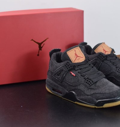 Nike Air Jordan 4 Retro Levis Black levis Tag