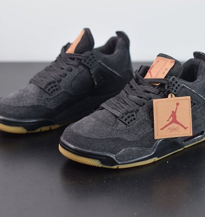 Nike Air Jordan 4 Retro Levis Black levis Tag