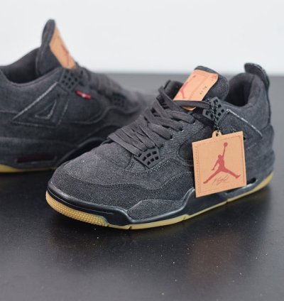 Nike Air Jordan 4 Retro Levis Black levis Tag