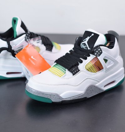 Nike Air Jordan 4 Retro Lucid Green Rasta