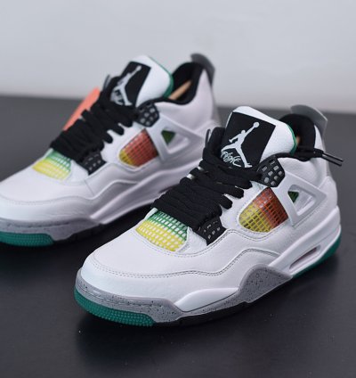 Nike Air Jordan 4 Retro Lucid Green Rasta