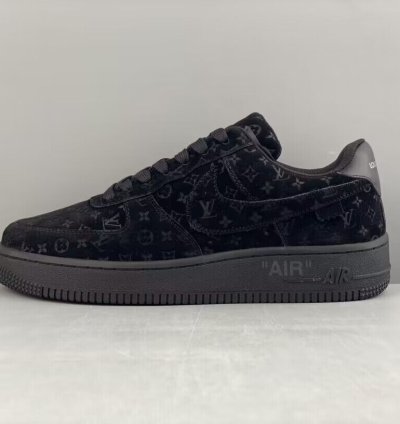 Louis Vuitton Nike Air Force 1 Low By Virgil Abloh Black