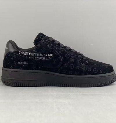 Louis Vuitton Nike Air Force 1 Low By Virgil Abloh Black