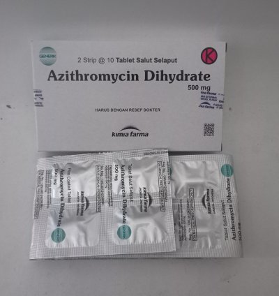 Azithromycin Dihydrate 500mg Treat Tract Infections Urethritis Cervicitis