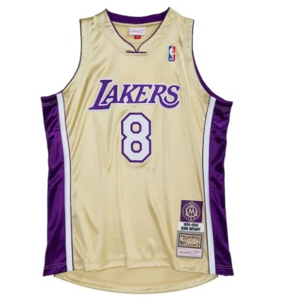 Kobe Bryant Los Angeles Lakers Hall Of Fame Class Of 2020 8 Authentic Jersey - Goldpurple