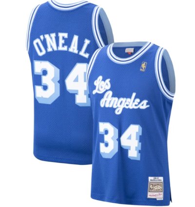 Shaquille Oneal Los Angeles Lakers 199697 Hardwood Classics Swingman Jersey - Royal