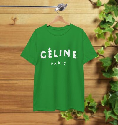Celine Paris T-shirt Irish Green Shirt Usa Size