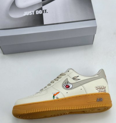 240 Nike Air Force 1 Low 07 Bugs Bunny Graffiti Off-white Rubber Xc2351-660 -