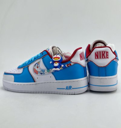 260 Nike Air Force 1 Low 07 Doraemon White Blue Bq8988-106
