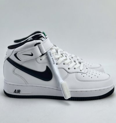 220 Nike Air Force 1 Mid 07 White Black Dv0806-101