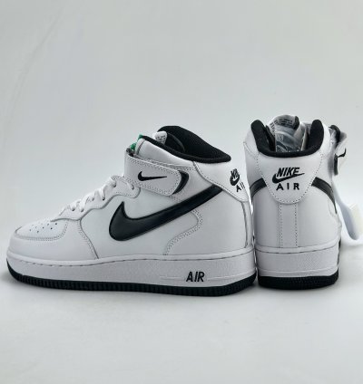 220 Nike Air Force 1 Mid 07 White Black Dv0806-101