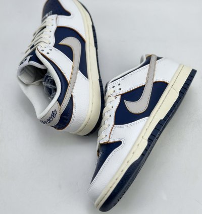 190 Nike Sb Dunk Low X Huf Nyc New York Scratch-off White And Blue Fd8775-100 -