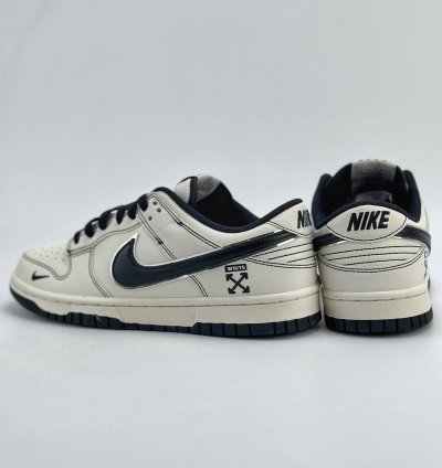 280 Nike Sb Dunk Low X Off-white White And Black Small Hook Dj2024-003 -