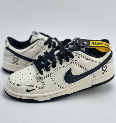280 Nike Sb Dunk Low X Off-white White And Black Small Hook Dj2024-003 -