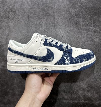 280 Lv X Nike Dunk Low Dark Blue Denim Xp3802-335 -