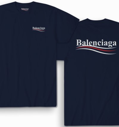 Balenciaga Election Campaign Shirt Navy Made In Usa S To 5xl