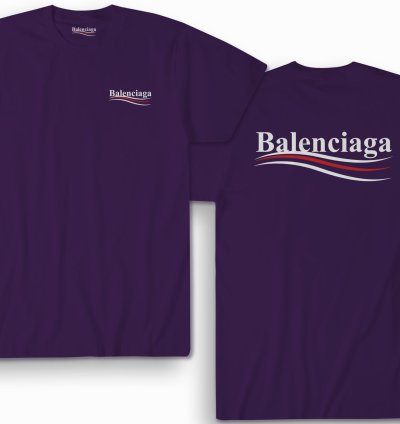 Balenciaga Election Campaign Shirt Purple Made In Usa S To 5xl