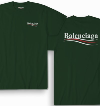 Balenciaga Election Campaign Shirt Forest Green Made In Usa S To 5xl
