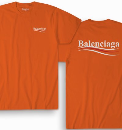 Balenciaga Election Campaign Shirt Orange Made In Usa S To 5xl