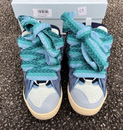 Blue Green Curb Sneakers