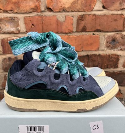 Blue Green Curb Sneakers