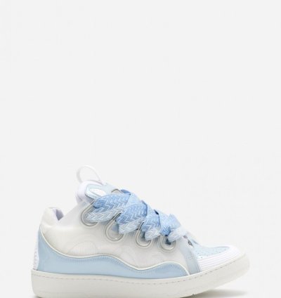 Bnwt Aw22 Lanvin Blue Curb Sneakers 38