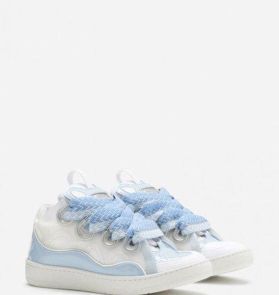 Bnwt Aw22 Lanvin Blue Curb Sneakers 38