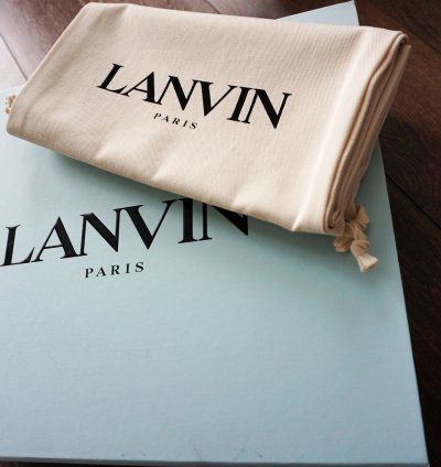 Bnwt Aw22 Lanvin Blue Curb Sneakers 40