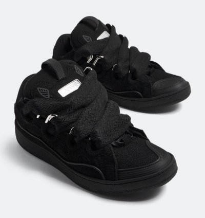 Bnwt Aw23 Lanvin Curb Sneakers Black 40