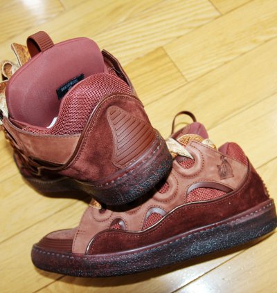 Bnwt Aw24 Lanvin Curb With Speckled Effect Sole Sneakers 41
