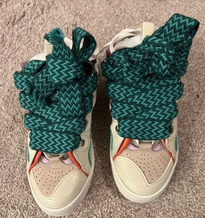 Bnwt Ss22 Lanvin Curb Lace Up Sneakers 37