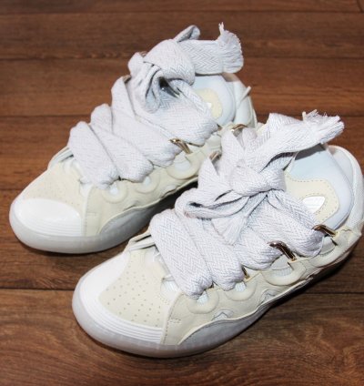 Bnwt Ss23 Lanvin Curb Sneakers Beige 41