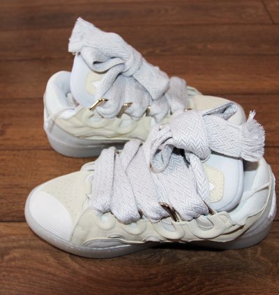 Bnwt Ss23 Lanvin Curb Sneakers Beige 42