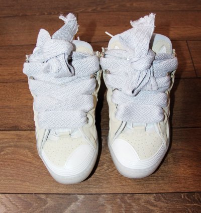 Bnwt Ss23 Lanvin Curb Sneakers Beige 42