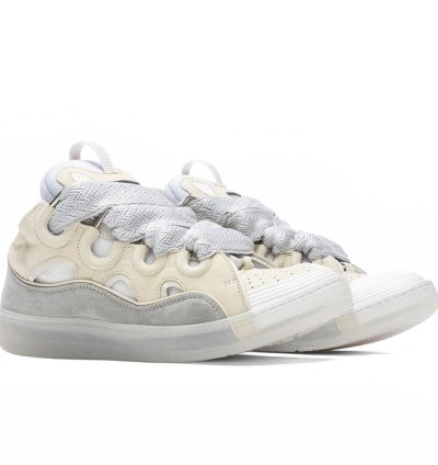 Bnwt Ss23 Lanvin Curb Sneakers Beige 44
