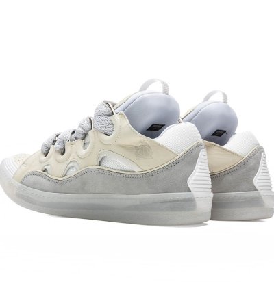 Bnwt Ss23 Lanvin Curb Sneakers Beige 44