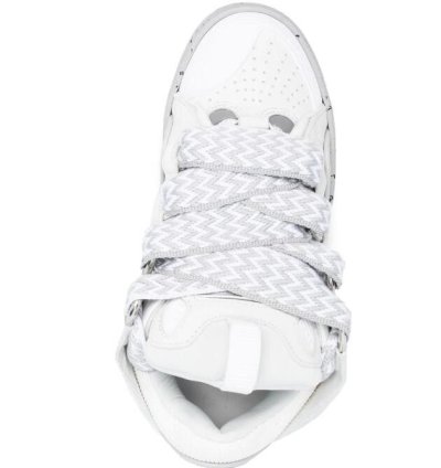 Bnwt Ss23 Lanvin Curb Sneakers Grey White 38