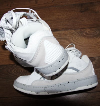 Bnwt Ss23 Lanvin Curb Sneakers Grey White 38