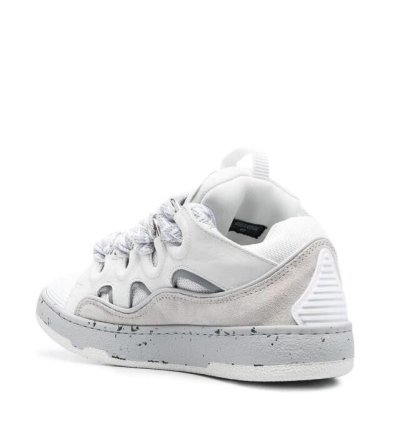 Bnwt Ss23 Lanvin Curb Sneakers Grey White 38