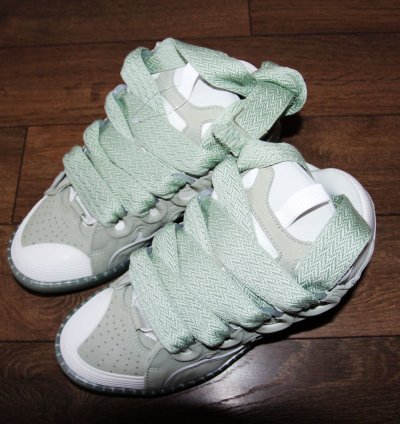 Bnwt Ss23 Lanvin Curb Sneakers Sage 42