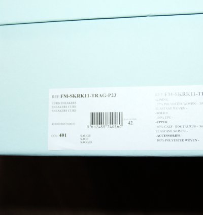 Bnwt Ss23 Lanvin Curb Sneakers Sage 42